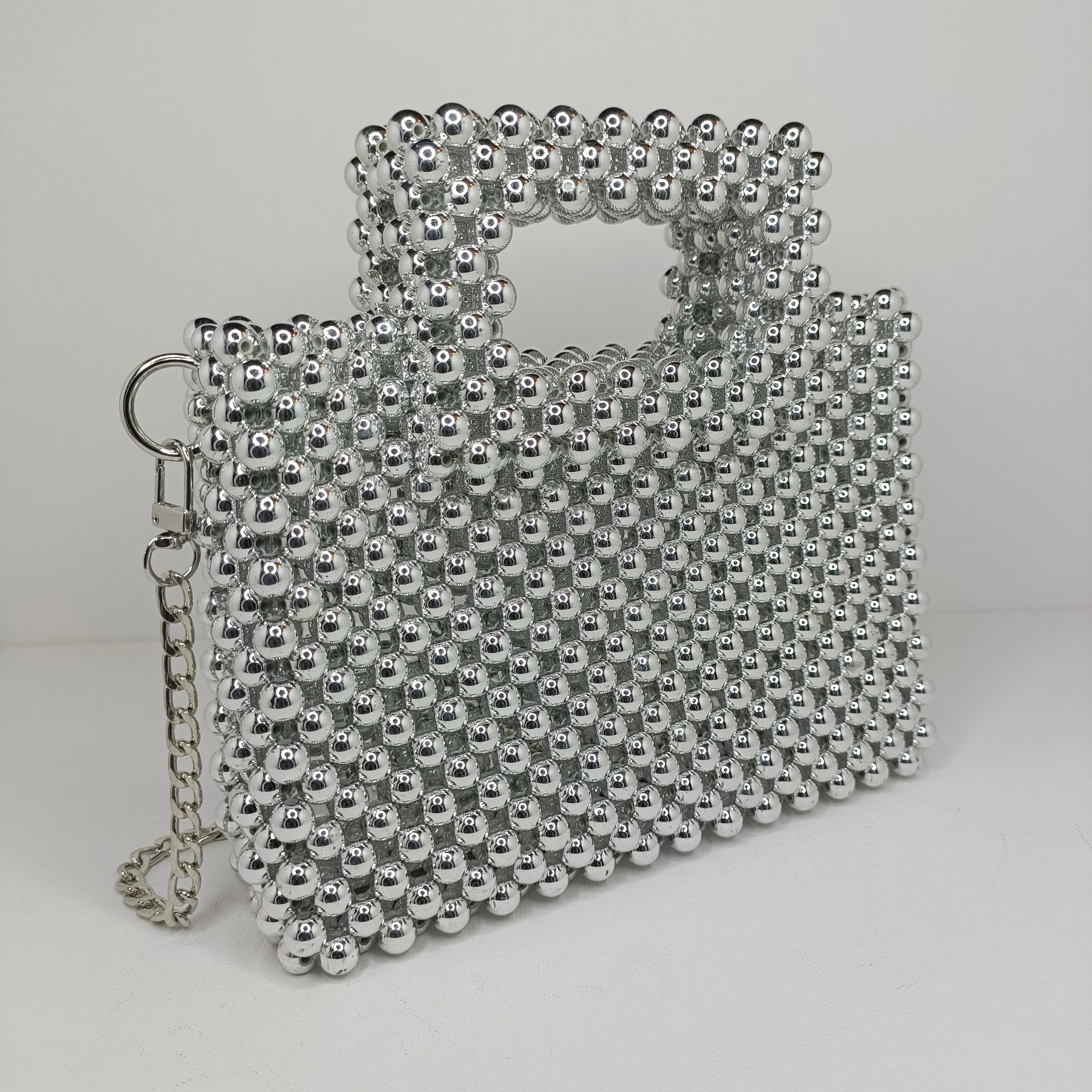 L'iconique chrome - Sac argenté